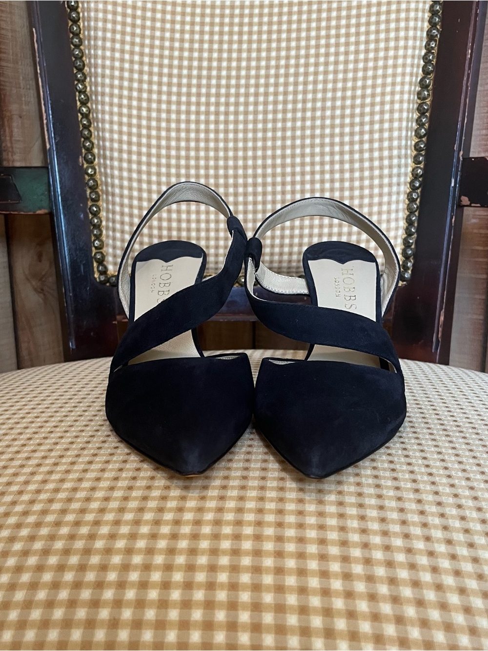 💋 Hobbes London Suede Slingback heel